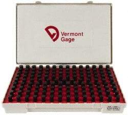 Vermont Gage - 125 Piece, 0.501-0.625 Inch Diameter Plug and Pin Gage Set - Plus 0.0002 Inch Tolerance, Class ZZ - Caliber Tooling