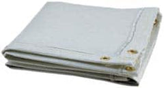 Steiner - 10' High x 8' Wide Uncoated Fiberglass Welding Blanket - White, Grommet - Caliber Tooling