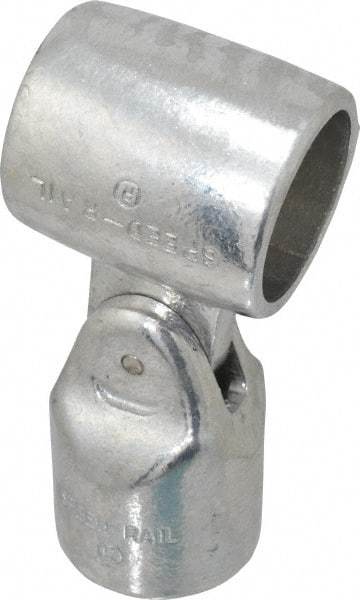 Hollaender - 1-1/2" Pipe, Adjustable Elbow Assembly, Aluminum Alloy Elbow Pipe Rail Fitting - Bright Finish - Caliber Tooling