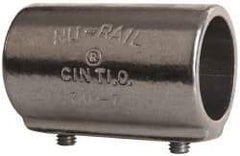 Hollaender - 1-1/4" Pipe, Aluminum Alloy Straight Coupling Pipe Rail Fitting - Bright Finish - Caliber Tooling