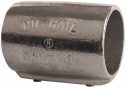 Hollaender - 2" Pipe, Aluminum Alloy Straight Coupling Pipe Rail Fitting - Bright Finish - Caliber Tooling