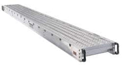 Made in USA - 24 Ft. Long x 14 Inches Wide, 2 Man Aluminum Scaffold Plank - Caliber Tooling