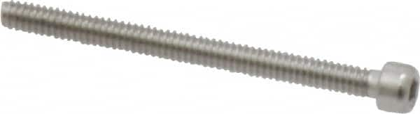 Value Collection - #0-80 UNF Hex Socket Drive, Socket Cap Screw - Grade 18-8 & Austenitic A2 Stainless Steel, Partially Threaded, 3/4" Length Under Head - Caliber Tooling