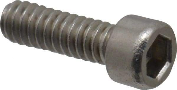 Value Collection - #1-64 UNC Hex Socket Drive, Socket Cap Screw - Grade 18-8 & Austenitic A2 Stainless Steel, Fully Threaded, 1/4" Length Under Head - Caliber Tooling