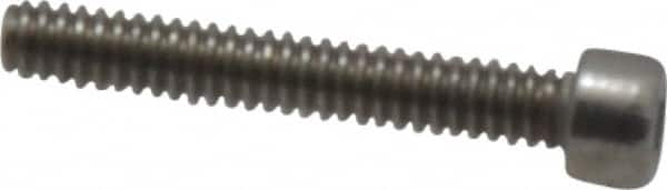 Value Collection - #1-64 UNC Hex Socket Drive, Socket Cap Screw - Grade 18-8 & Austenitic A2 Stainless Steel, Fully Threaded, 1/2" Length Under Head - Caliber Tooling