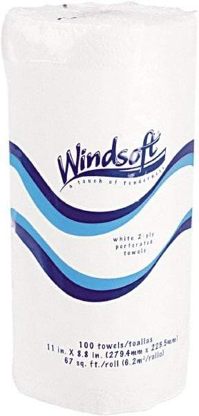 Windsoft - Perforated Roll of 2 Ply White Paper Towels - 15-1/2" Wide - Caliber Tooling