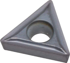 Kennametal - TPGT21.51 LF Grade KC5010 Carbide Turning Insert - TiAlN Finish, 60° Triangle, 1/4" Inscr Circle, 3/32" Thick, 1/64" Corner Radius - Caliber Tooling