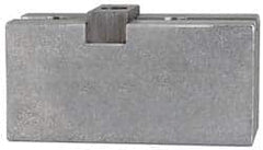 Atlas Workholding - Tongue & Groove Attachment, Square Soft Lathe Chuck Jaw - Steel, 2-1/2" Btw Mount Hole Ctrs, 4-1/2" Long x 1-3/4" Wide x 2-1/8" High, 1/2" Groove - Caliber Tooling