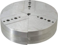 Abbott Workholding Products - 8" & Up Chuck Capacity, Northfield Attachment, Round Soft Lathe Chuck Jaw - 3 Jaws, Aluminum, 7.92" Wide x 2" High - Caliber Tooling