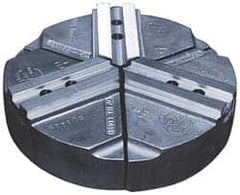 Abbott Workholding Products - 12" & Up Chuck Capacity, 1.5mm x 60° Serrated Attachment, Round Soft Lathe Chuck Jaw - 3 Jaws, Cast Aluminum, 1.1811" Btw Mount Hole Ctrs, 21" Wide x 2" High, 0.7087" Groove, 0.5512" & 14mm Fastener - Caliber Tooling