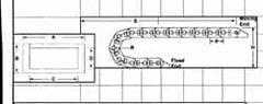 Igus - 1-1/2 Inch Outside Width x 0.76 Inch Outside Height, Cable and Hose Carrier Plastic Crossbar Mounting Bracket Set - 1-1/2 Inch Bend Radius, 1.18 Inch Inside Width x 0.57 Inch Inside Height - Caliber Tooling