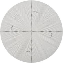 Made in USA - 14 Inch Diameter, Radius and Angle, Mylar Optical Comparator Chart and Reticle - For Use with 10x, 20x, 50x and 100x Magnification - Caliber Tooling