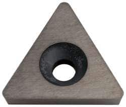 Interstate - TPGB322 2C Grade I22 Carbide Turning Insert - 60° Triangle, 3/8" Inscr Circle, 1/8" Thick, 1/32" Corner Radius - Caliber Tooling