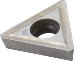 Interstate - TPGH322 HF Grade I55 Carbide Turning Insert - 60° Triangle, 3/8" Inscr Circle, 1/8" Thick, 1/32" Corner Radius - Caliber Tooling