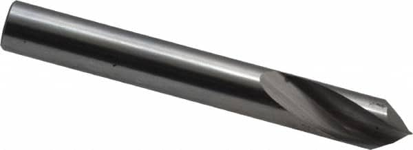 Magafor - 1/4" Body Diam, 90°, 2" OAL, Solid Carbide Spotting Drill - Caliber Tooling