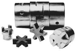 Boston Gear - 1-3/4" Max Bore Diam, FC38 Coupling Size, Flexible Half Coupling - 3-3/4" OD, 6.32" OAL, Steel - Caliber Tooling