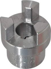 Boston Gear - 1/2" Max Bore Diam, FC12 Coupling Size, Flexible Half Coupling - 1-1/4" OD, 2.32" OAL, Steel - Caliber Tooling