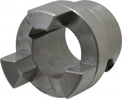 Boston Gear - 7/8" Max Bore Diam, FC15 Coupling Size, Flexible Half Coupling - 1-1/2" OD, 2.76" OAL, Steel - Caliber Tooling