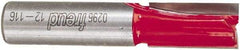 Freud - 1/2" Diam, 1/2" Shank Diam, 1" Length of Cut, 2 Flute Double Edge Straight Router Bit - 2-5/8" Overall Length, Carbide Tipped - Caliber Tooling