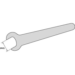 Kennametal - 7/8" Open End Wrench for Indexable Tools - Series Erickson - Caliber Tooling