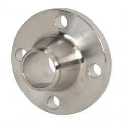 Merit Brass - 1-1/2" Pipe, 5" OD, Stainless Steel, Weld Neck Pipe Flange - 3-7/8" Across Bolt Hole Centers, 5/8" Bolt Hole, 150 psi, Grades 304 & 304L - Caliber Tooling