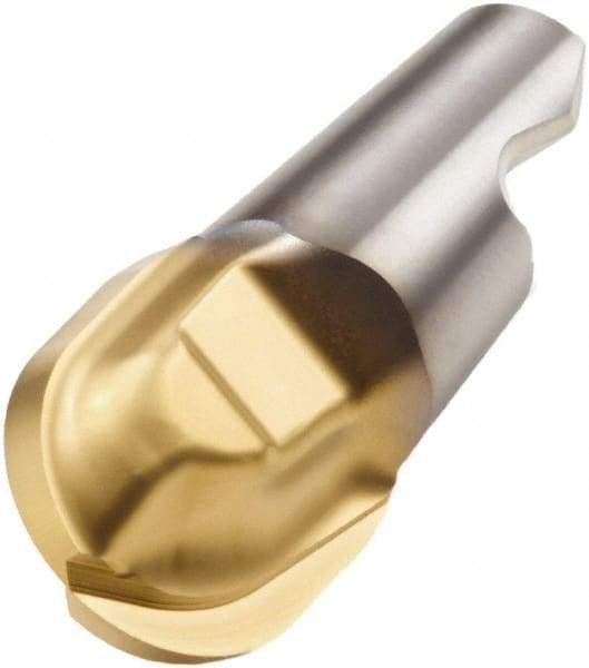 Seco - MM16 M07 Grade F30M Carbide Ball Nose Milling Tip Insert - TiAlN/TiN Finish, 2 Flutes, 0.787" Cutting Diam, 0.796" Depth of Cut, 0.871" Extension, 0.394" Cnr Rad - Caliber Tooling