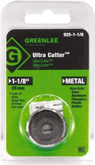 Greenlee - 1-1/8" Diam, 0.53" Cutting Depth, Hole Saw - High Speed Steel Saw, Toothed Edge - Caliber Tooling