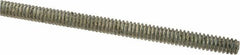 Value Collection - #6-32 UNC (Coarse), 2' Long, Low Carbon Steel Threaded Rod - Zinc-Plated Finish, Right Hand Thread - Caliber Tooling