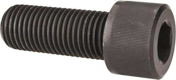 Value Collection - 1-3/4 - 5 UNC Hex Socket Drive, Socket Cap Screw - Alloy Steel, Black Oxide Finish, Fully Threaded, 4-1/2" Length Under Head - Caliber Tooling