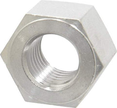 Value Collection - 1-8 UNC Stainless Steel Right Hand Heavy Hex Nut - 1-5/8" Across Flats, 63/64" High, Uncoated - Caliber Tooling