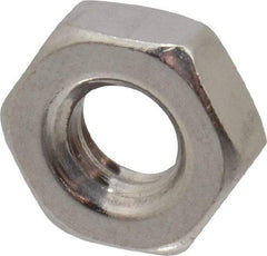 Value Collection - 1/4-20 UNC Stainless Steel Right Hand Hex Jam Nut - 7/16" Across Flats, 5/32" High, Uncoated - Caliber Tooling