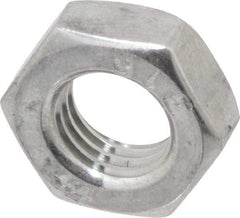 Value Collection - 5/16-24 UNF Stainless Steel Right Hand Hex Jam Nut - 1/2" Across Flats, 3/16" High, Uncoated - Caliber Tooling