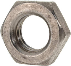 Value Collection - 7/16-14 UNC Stainless Steel Right Hand Hex Jam Nut - 11/16" Across Flats, 1/4" High, Uncoated - Caliber Tooling