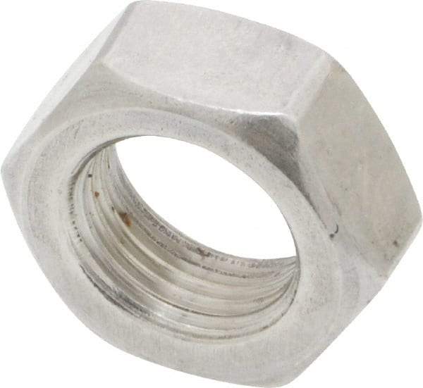 Value Collection - 5/8-18 UNF Stainless Steel Right Hand Hex Jam Nut - 15/16" Across Flats, 3/8" High, Uncoated - Caliber Tooling