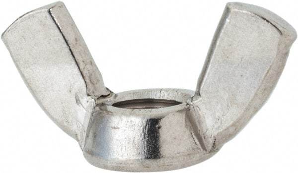 Value Collection - 3/8-16 UNC, Stainless Steel Standard Wing Nut - Grade 316, 1.44" Wing Span, 0.79" Wing Span - Caliber Tooling