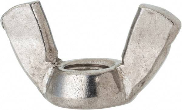 Value Collection - 1/2-13 UNC, Stainless Steel Standard Wing Nut - Grade 316, 1.94" Wing Span, 1" Wing Span - Caliber Tooling