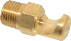 Bete Fog Nozzle - 1/8" Pipe, 145° Spray Angle, Brass, Extra Wide Fan Nozzle - Male Connection, 4.74 Gal per min at 100 psi, 0.129" Orifice Diam - Caliber Tooling