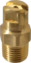 Bete Fog Nozzle - 1/8" Pipe, 30° Spray Angle, Brass, Standard Fan Nozzle - Male Connection, 1.26 Gal per min at 100 psi, 0.072" Orifice Diam - Caliber Tooling