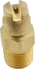 Bete Fog Nozzle - 1/8" Pipe, 65° Spray Angle, Brass, Standard Fan Nozzle - Male Connection, 1.26 Gal per min at 100 psi, 0.072" Orifice Diam - Caliber Tooling