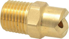 Bete Fog Nozzle - 1/4" Pipe, 30° Spray Angle, Brass, Standard Fan Nozzle - Male Connection, 7.91 Gal per min at 100 psi, 0.172" Orifice Diam - Caliber Tooling