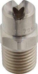 Bete Fog Nozzle - 1/4" Pipe, 65° Spray Angle, Grade 303 Stainless Steel, Standard Fan Nozzle - Male Connection, 11.1 Gal per min at 100 psi, 0.203" Orifice Diam - Caliber Tooling