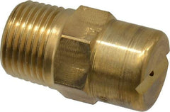 Bete Fog Nozzle - 3/8" Pipe, 30° Spray Angle, Brass, Standard Fan Nozzle - Male Connection, 1.58 Gal per min at 100 psi, 0.08" Orifice Diam - Caliber Tooling