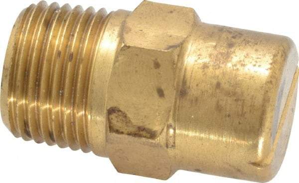 Bete Fog Nozzle - 3/8" Pipe, 90° Spray Angle, Brass, Standard Fan Nozzle - Male Connection, 1.58 Gal per min at 100 psi, 0.08" Orifice Diam - Caliber Tooling