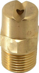 Bete Fog Nozzle - 3/8" Pipe, 30° Spray Angle, Brass, Standard Fan Nozzle - Male Connection, 6.32 Gal per min at 100 psi, 5/32" Orifice Diam - Caliber Tooling