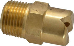 Bete Fog Nozzle - 3/8" Pipe, 65° Spray Angle, Brass, Standard Fan Nozzle - Male Connection, 15.8 Gal per min at 100 psi, 1/4" Orifice Diam - Caliber Tooling