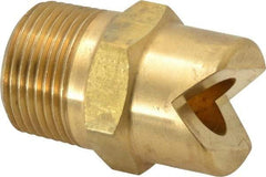 Bete Fog Nozzle - 3/4" Pipe, 30° Spray Angle, Brass, Standard Fan Nozzle - Male Connection, 63.2 Gal per min at 100 psi, 1/2" Orifice Diam - Caliber Tooling