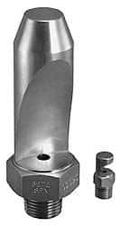 Bete Fog Nozzle - 3/8" Pipe, 50° Spray Angle, Grade 303 Stainless Steel, High Impact - Narrow Fan Nozzle - Male Connection, 9.49 Gal per min at 100 psi, 3/16" Orifice Diam - Caliber Tooling