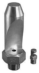 Bete Fog Nozzle - 1/4" Pipe, 25° Spray Angle, Grade 303 Stainless Steel, High Impact - Narrow Fan Nozzle - Male Connection, 6.33 Gal per min at 100 psi, 0.141" Orifice Diam - Caliber Tooling