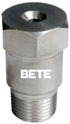 Bete Fog Nozzle - 1/2" Pipe, 60° Spray Angle, Brass, Full Cone Nozzle - Male Connection, N/R Gal per min at 100 psi, 1/4" Orifice Diam - Caliber Tooling