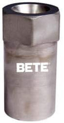 Bete Fog Nozzle - 3/8" Pipe, 90° Spray Angle, Grade 316 Stainless Steel, Full Cone Nozzle - Female Connection, N/R Gal per min at 100 psi, 1/8" Orifice Diam - Caliber Tooling